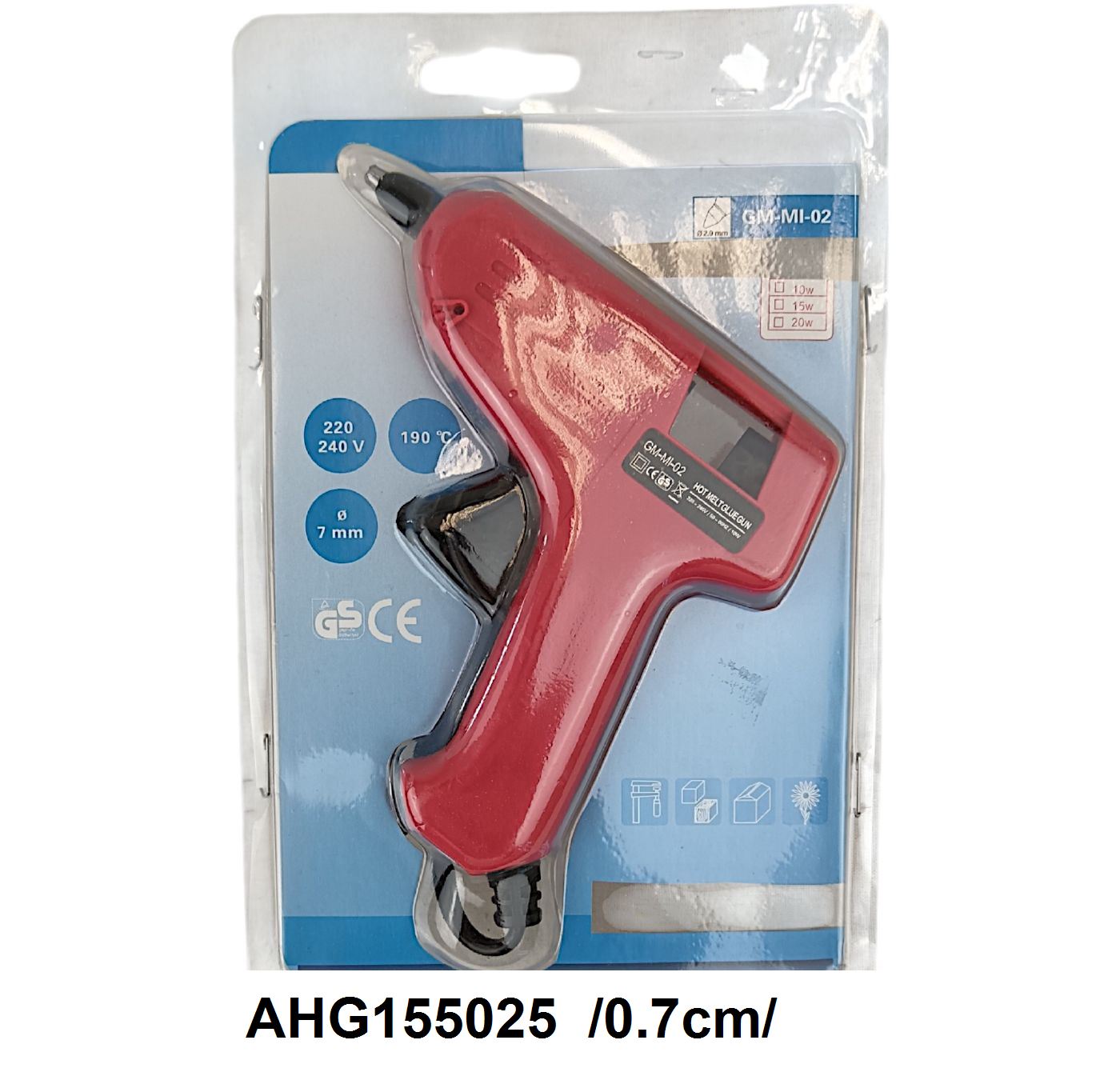 kis ragasztópisztoly, 7 mm átmérõjû