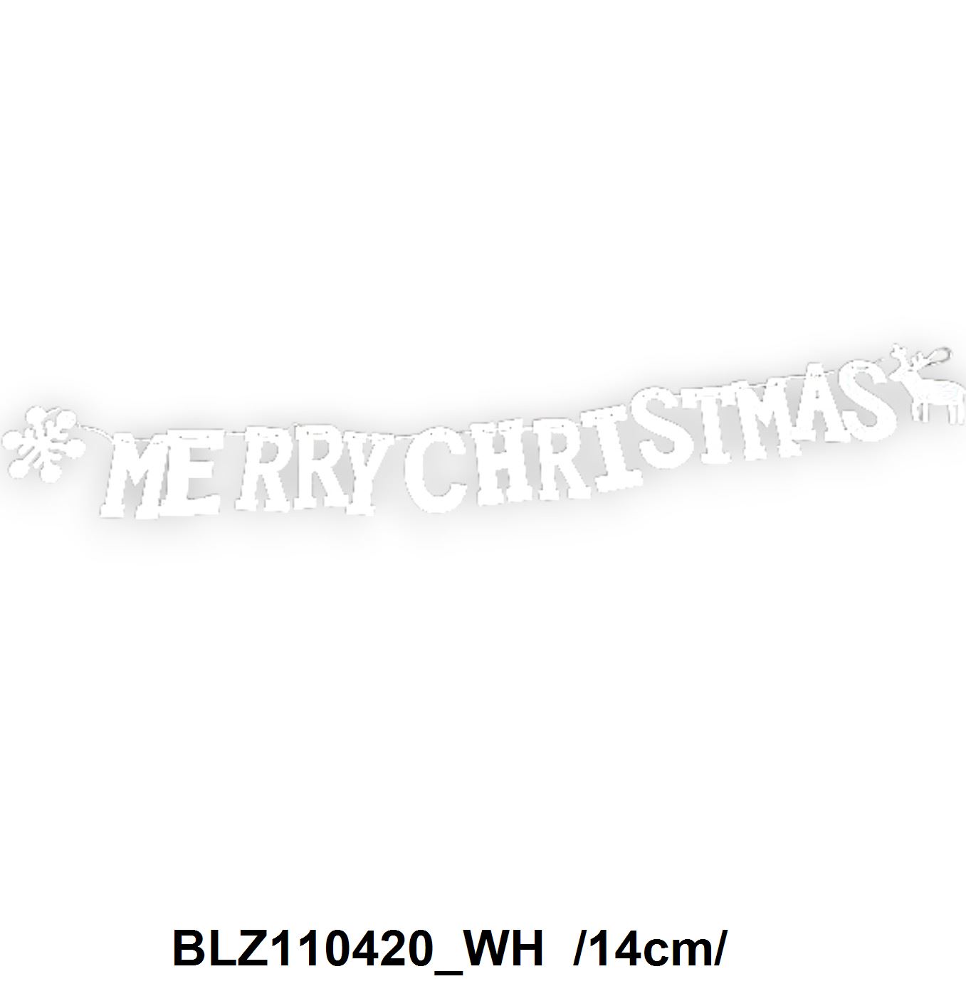 "Merry Christmas" felirat filc betûkbõl /14cm/