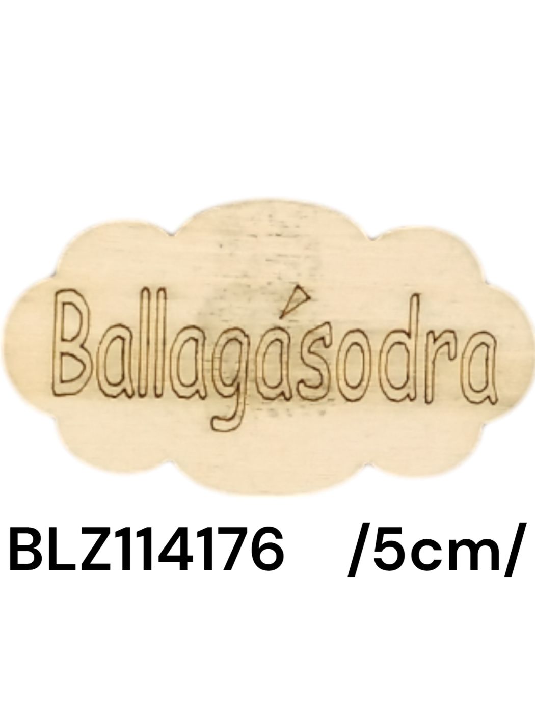 5 cm kis fa táblácska 'Ballagásodra' felirattal, 20/zacsi, db ár!