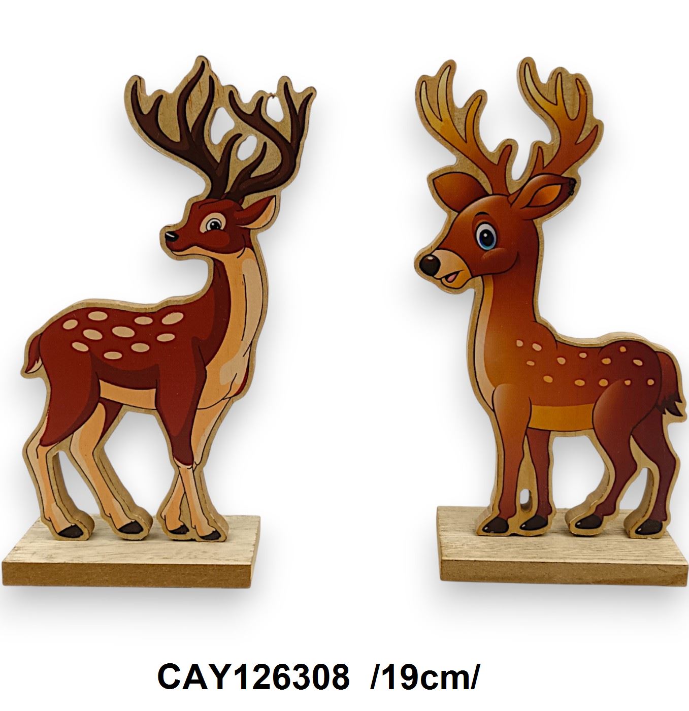 Fa rajzos bambi talpon /19cm/