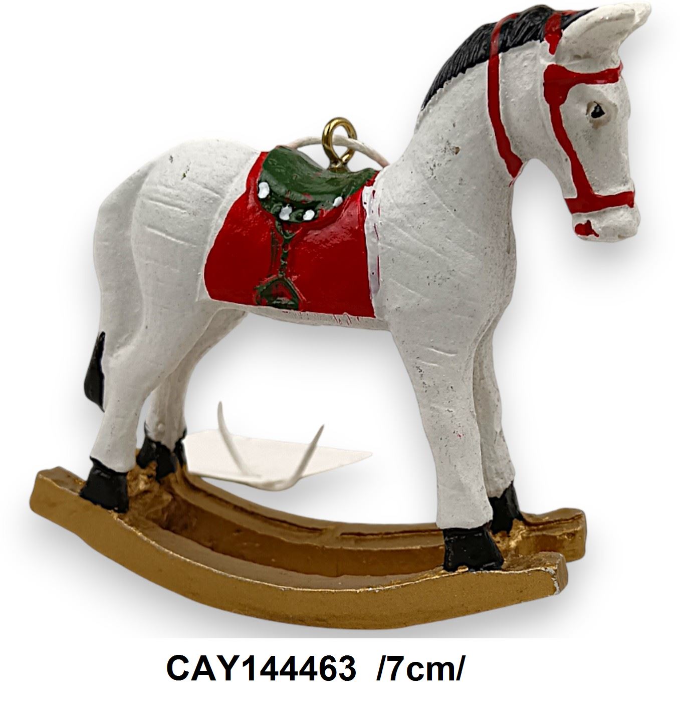 Akasztós hintaló, polirezin /7cm/