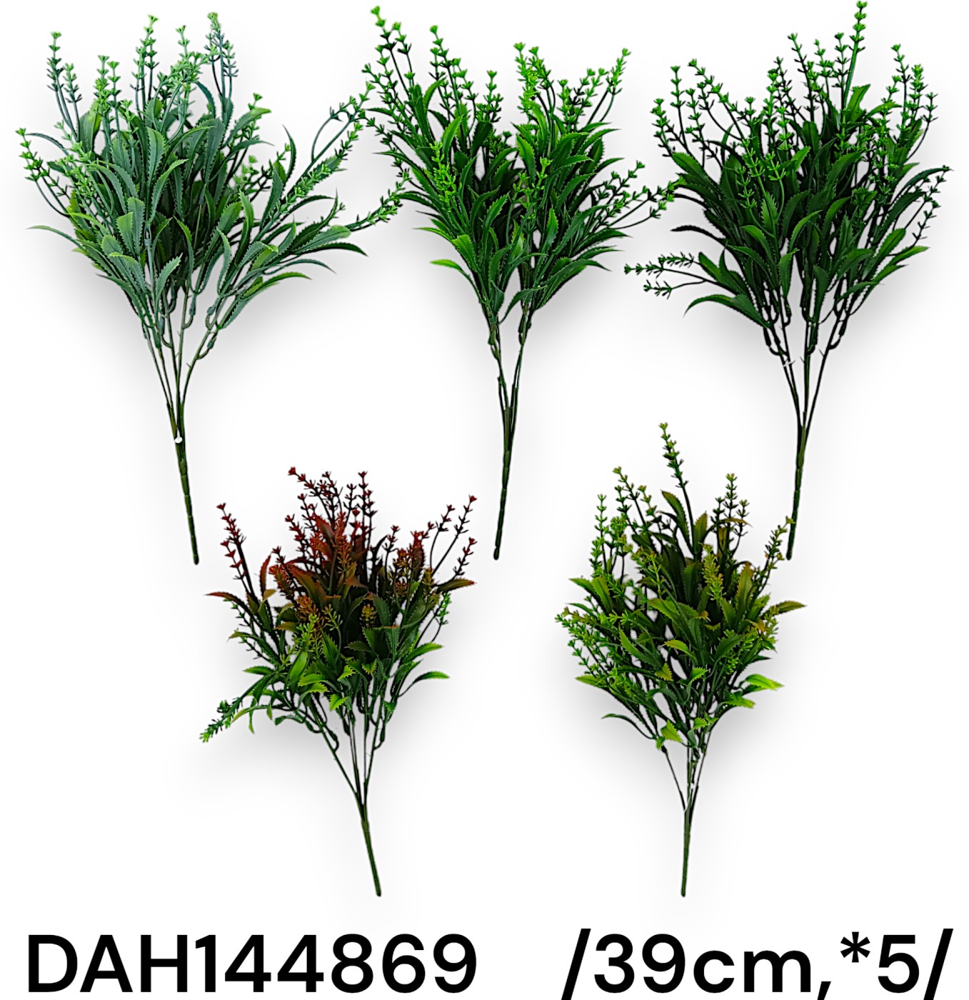 Leveles bokor, mûanyag virágzattal /39cm,*5/