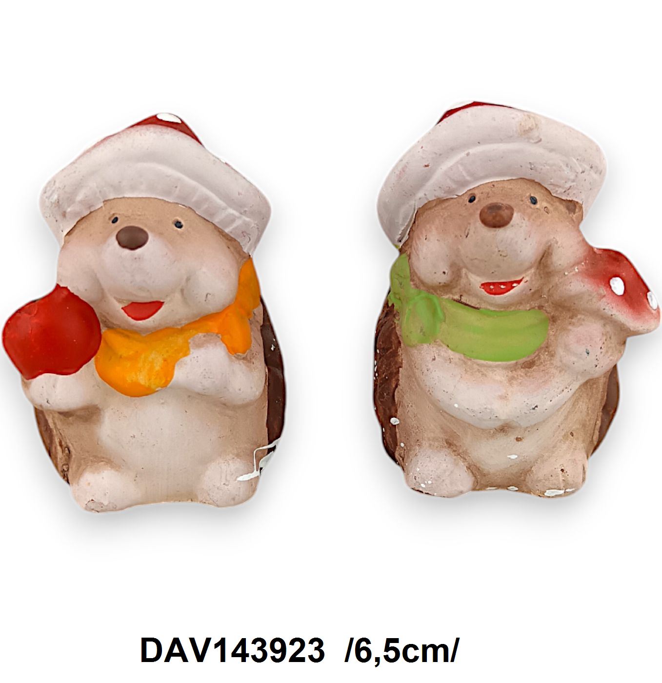 Ülõ sünik, sállal, gombasapiban, polirezin /6,5cm/