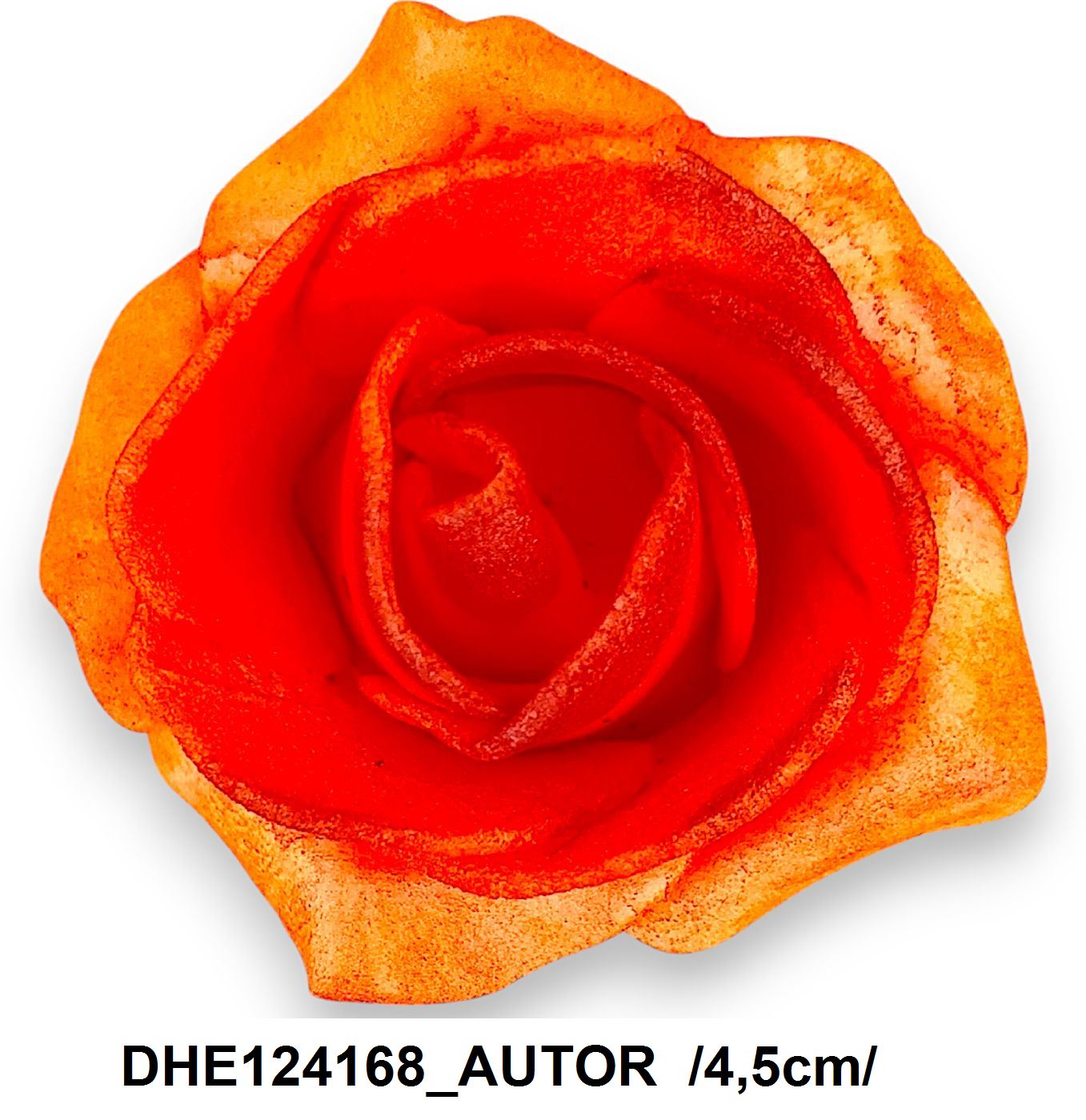 polifoam rózsa fej fodros széllel 4,5 cm, 50 db/zacsi, db ár