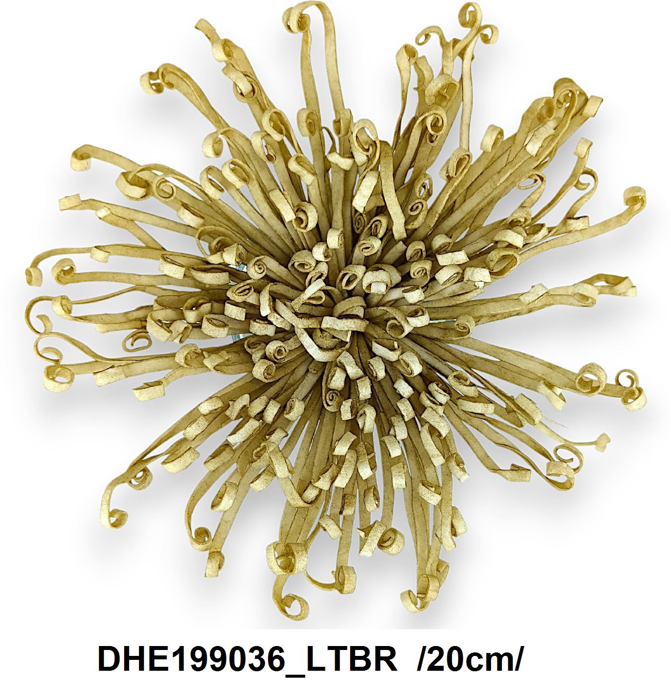 Pókkrizi fej, papír csészével és középpel, polifoam /20cm/