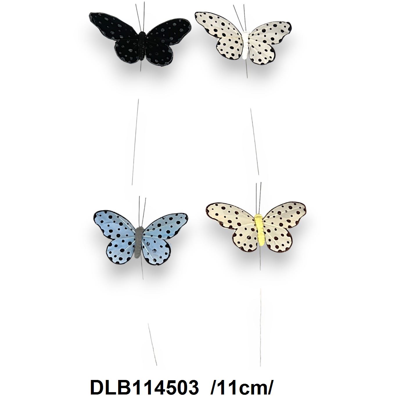 Pöttyös drótos lepkék /11cm/