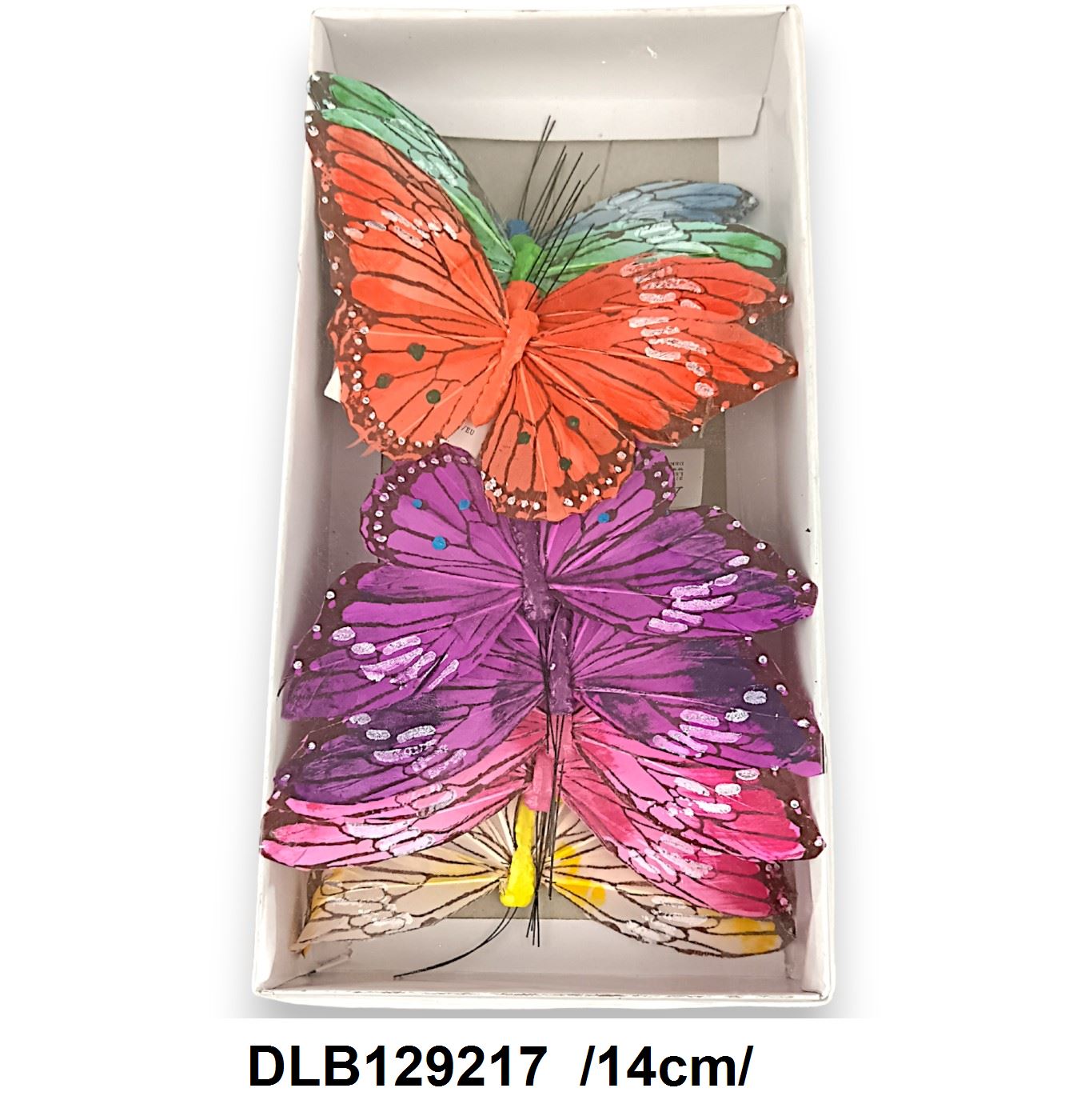 Erõs színû lepke, fehér pöttyökkel /14cm/