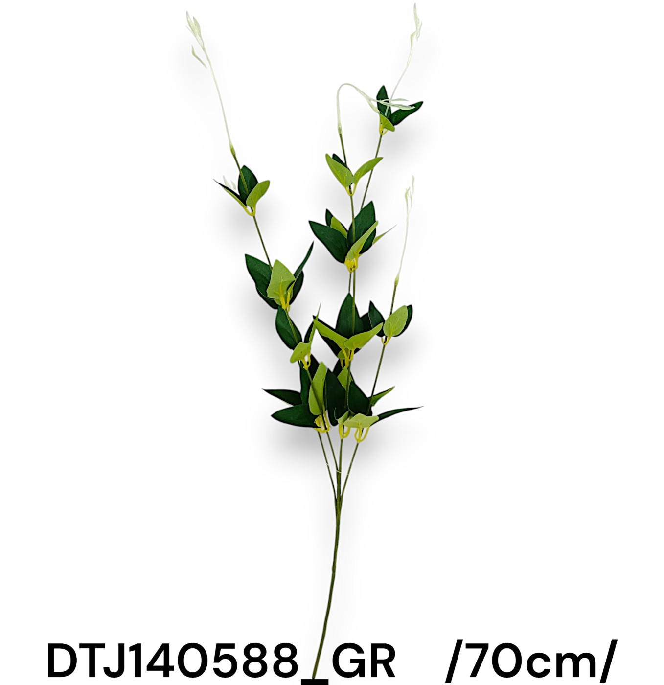 Szatén leveles ág  /70cm,*5/