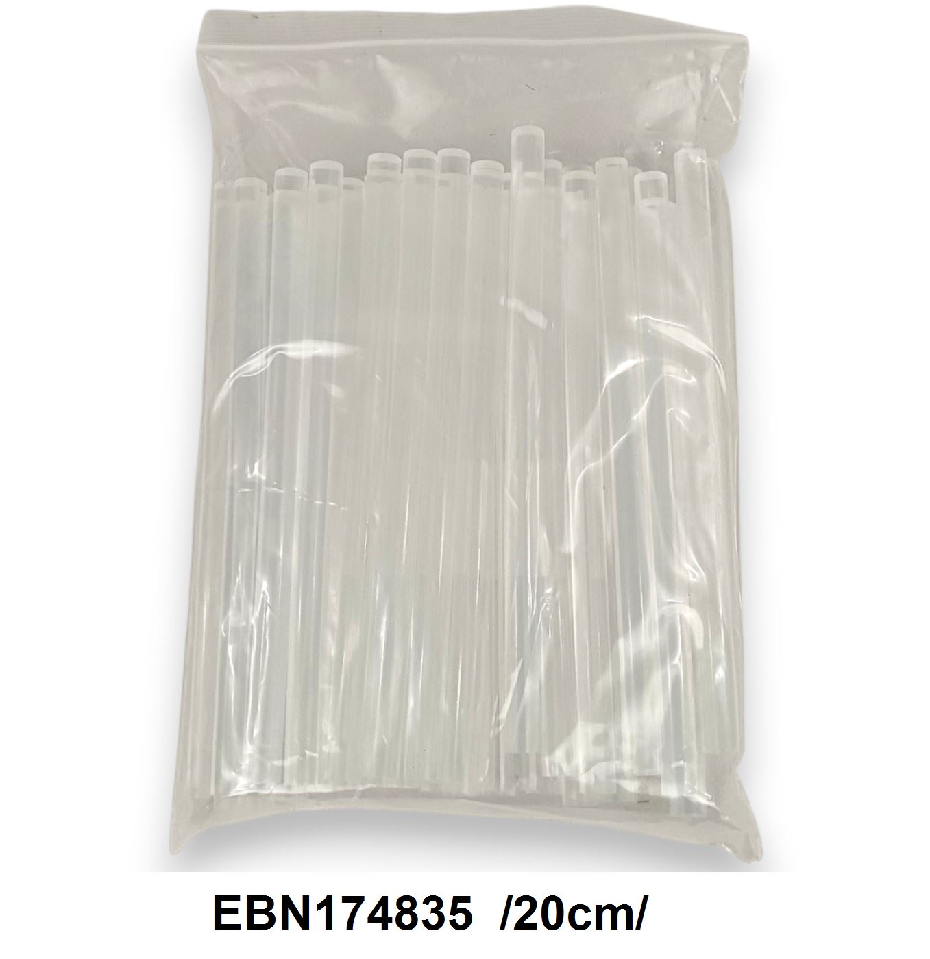 Átlátszó ragasztórúd, 1kg-50db /20cm/