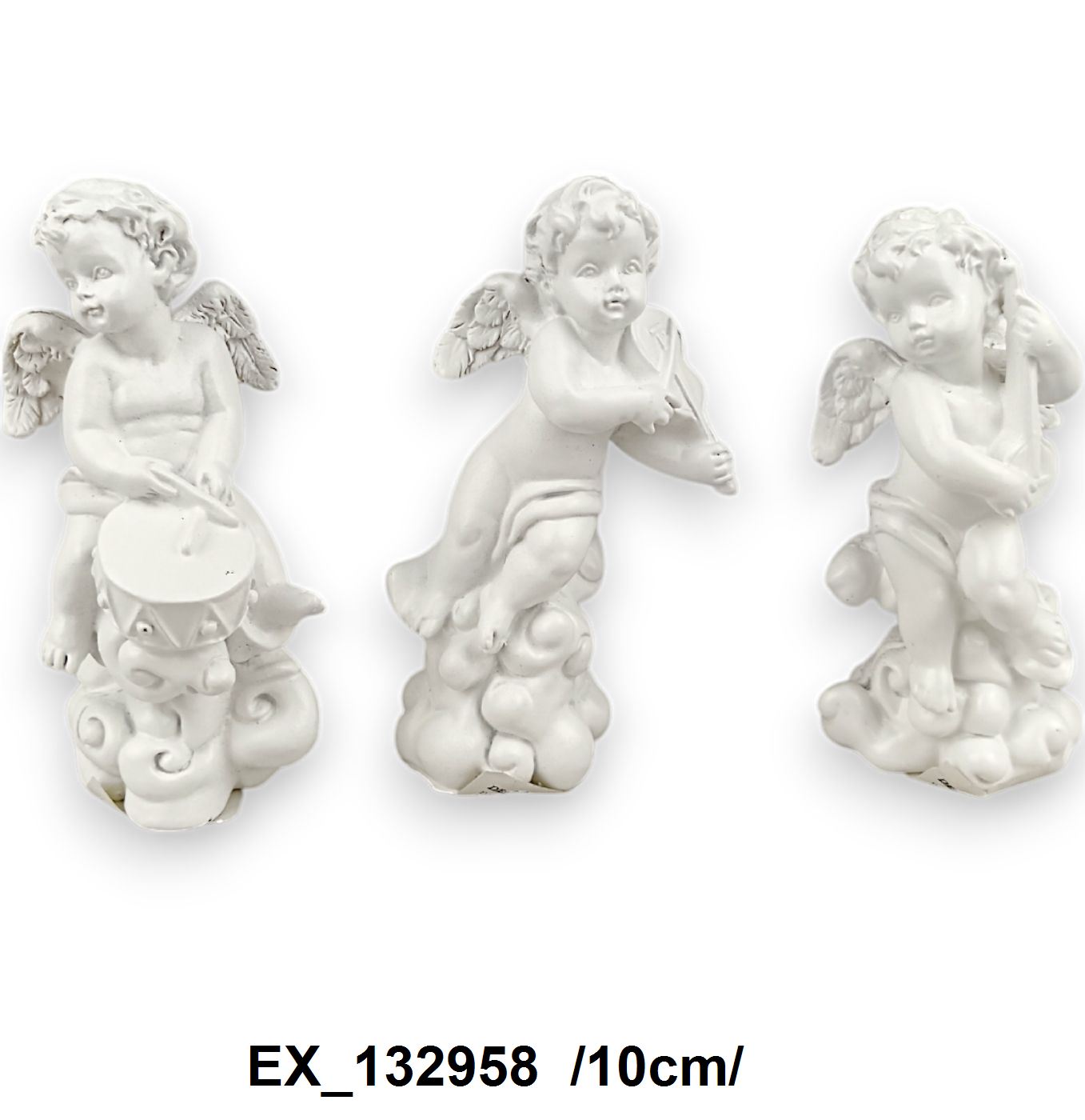 Zenélõ angyalkák, polirezin  /10cm/
