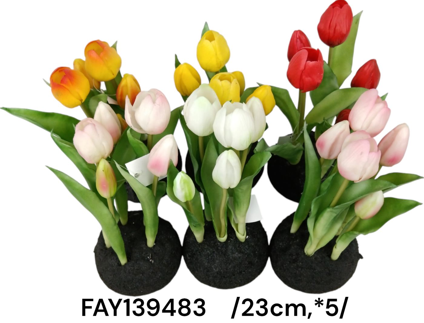 23 cm cserépbe helyezhetõ gumi tulipán *5