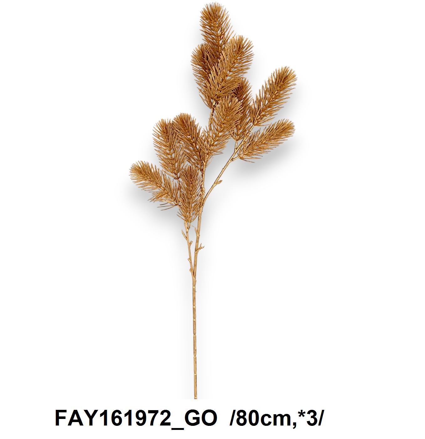 Aranyozott fenyõág /80cm,*3/