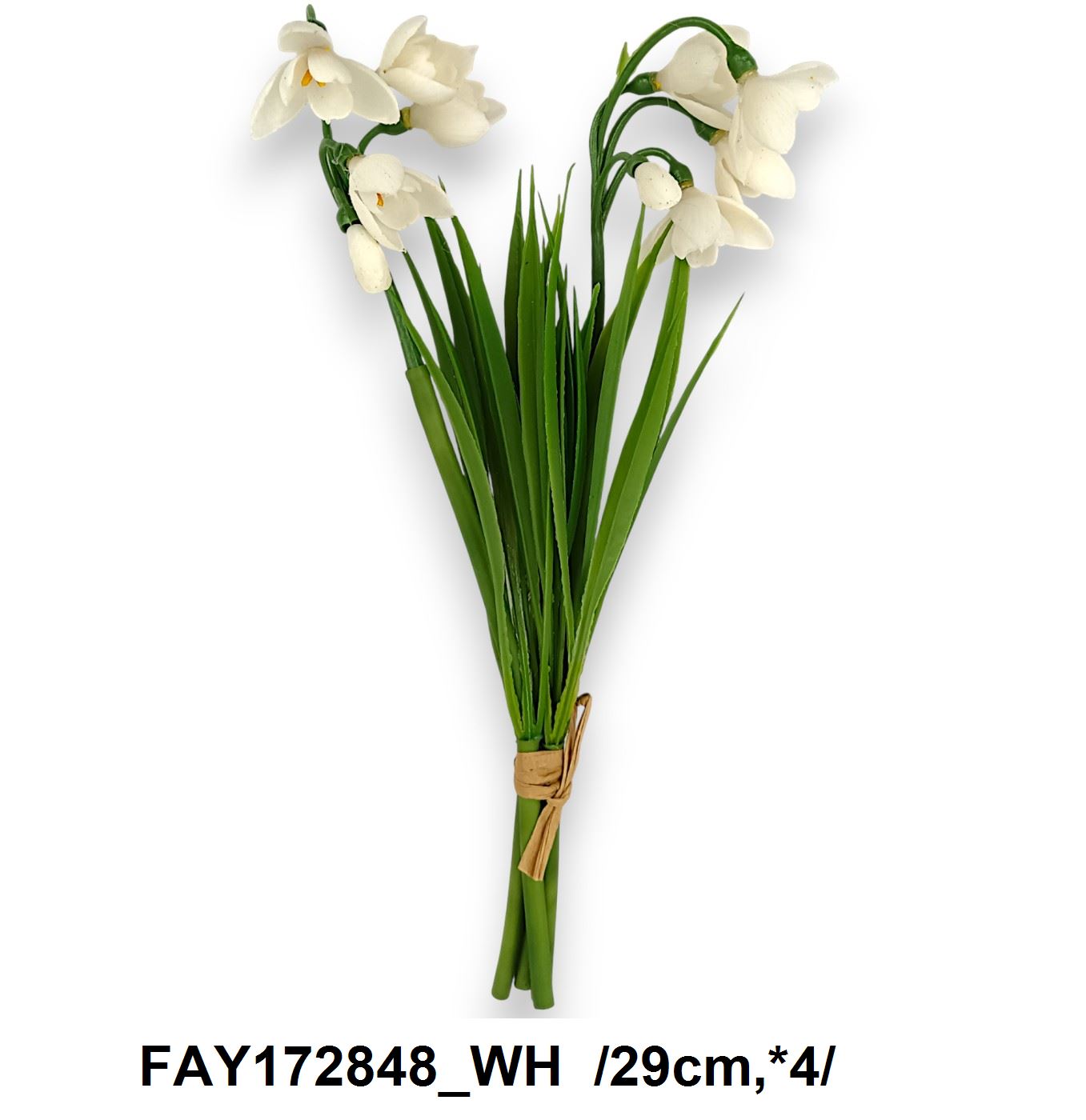Gumi hóvirág köteg /29cm,*4/