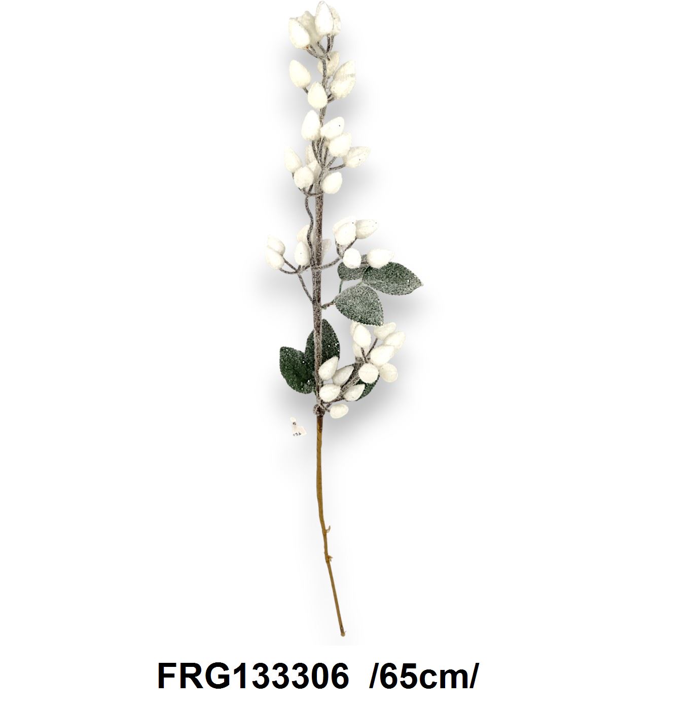 Flokkolt kis bimbós ág, levelekkel /65cm/
