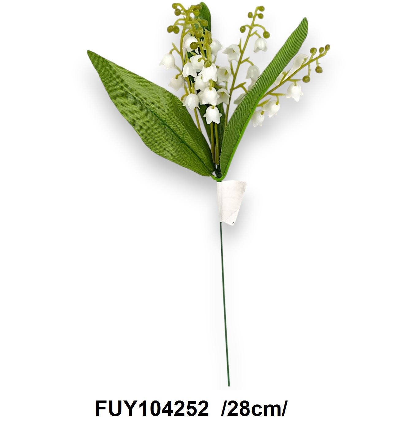 Gyöngyvirágos pick, levelekkel /28cm/