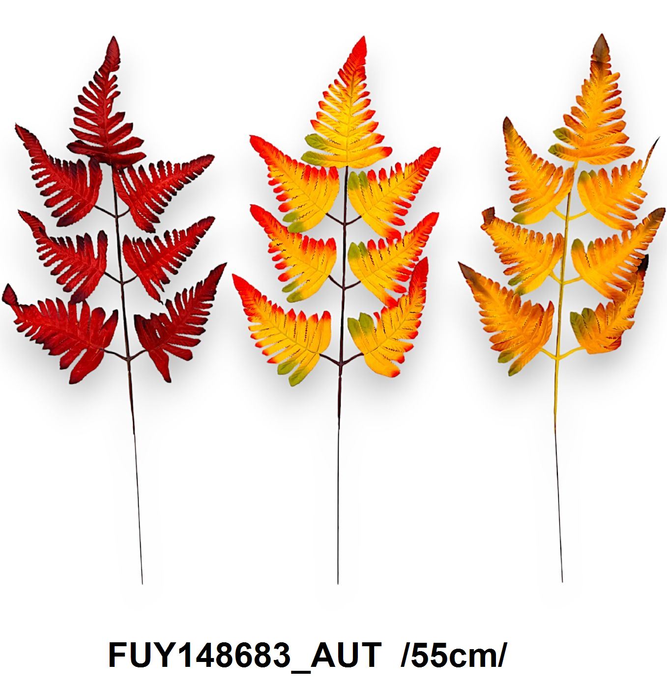 Páfránylevél nyomtatott erezettel /55cm/