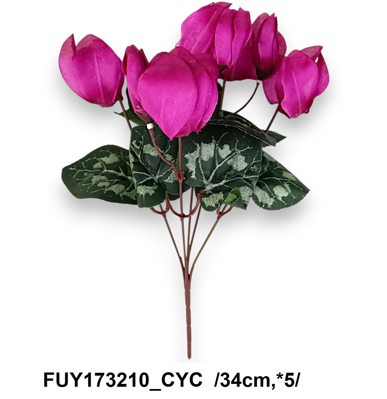 Ciklámen csokor /34cm,*5/