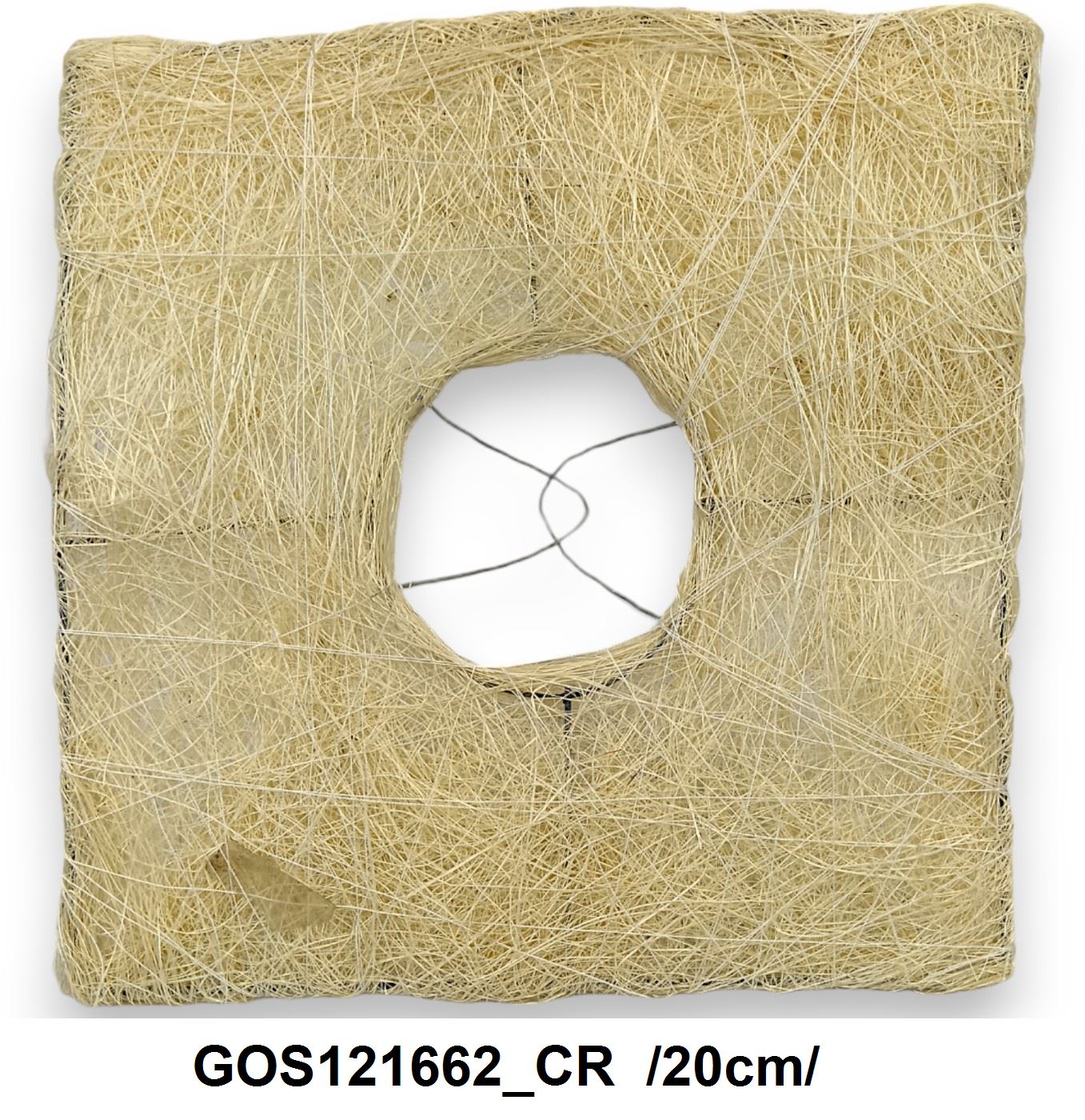 Sisal négyzet csokoralap /20cm/