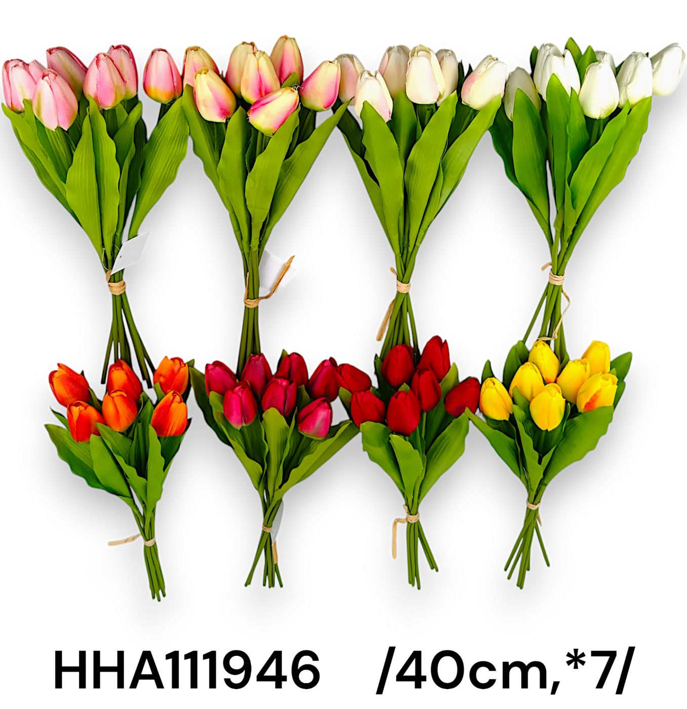 40cm hungarocell közepû hegyes szirmú szatén tulipán köteg *7