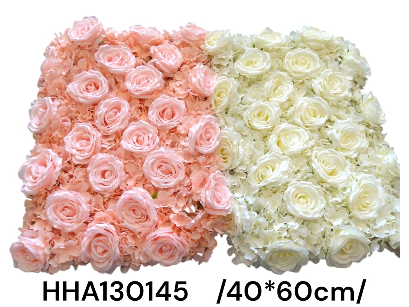 Hortenzia és rózsa fejes virágszõnyeg /60*40 cm/