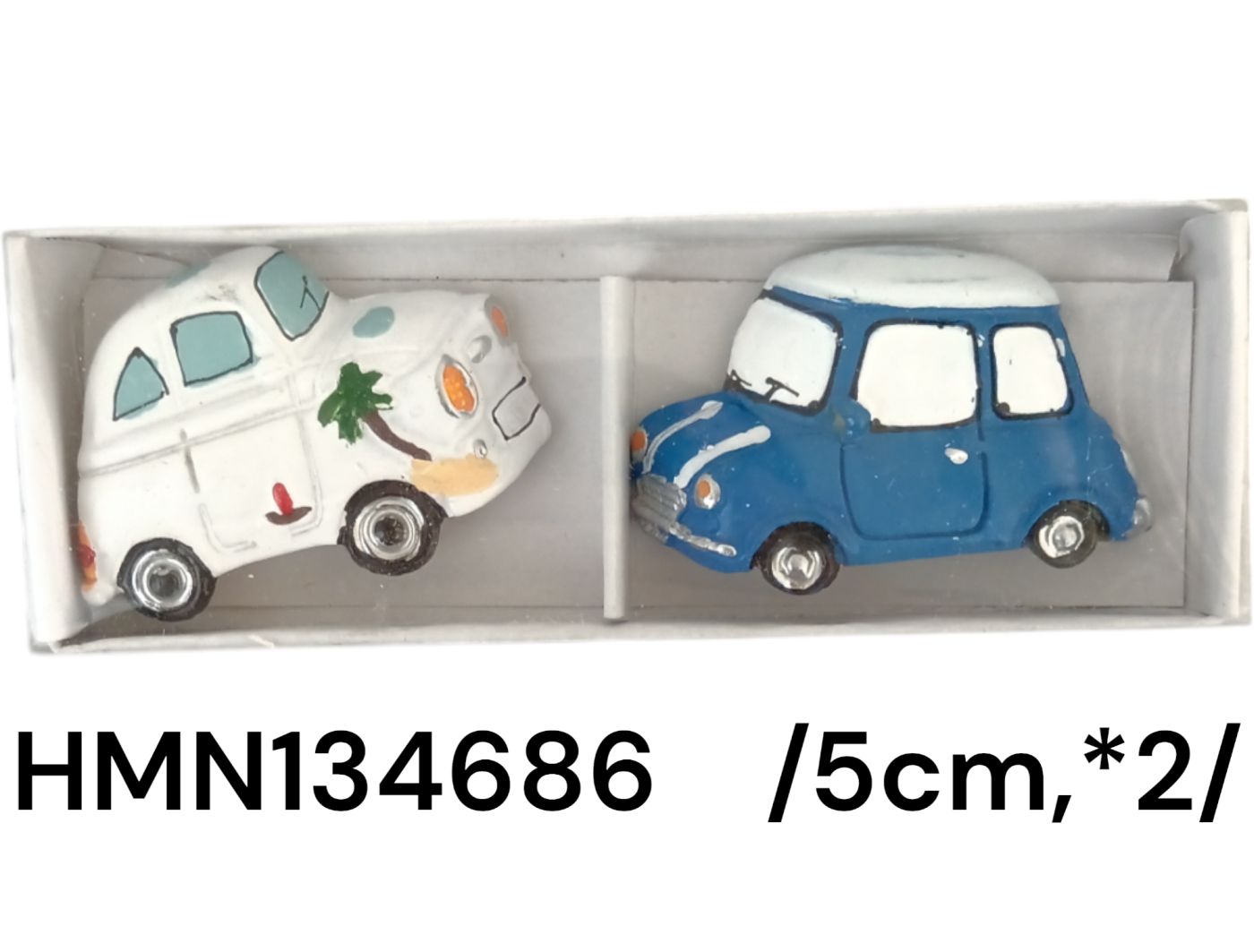 polirezin színes kisautók dobozban 2/S