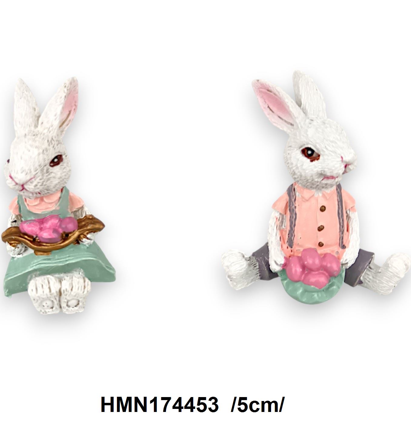 Nyuszipár, polirezin /5cm/