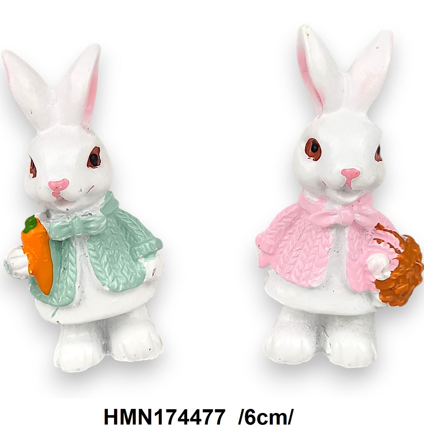 Nyuszipár, polirezin /6cm/