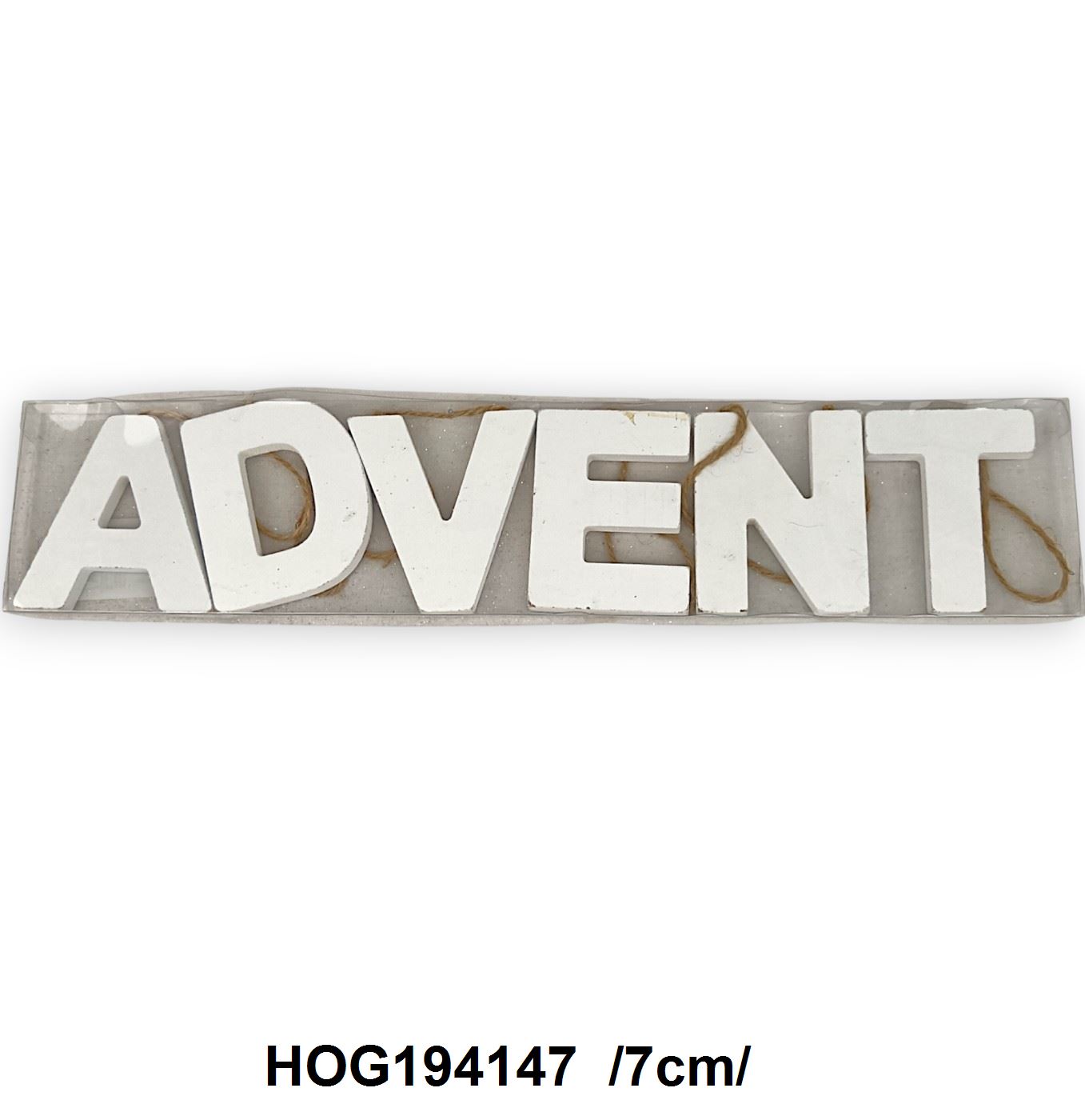 "Advent" akasztható betûk dobozban /7cm/