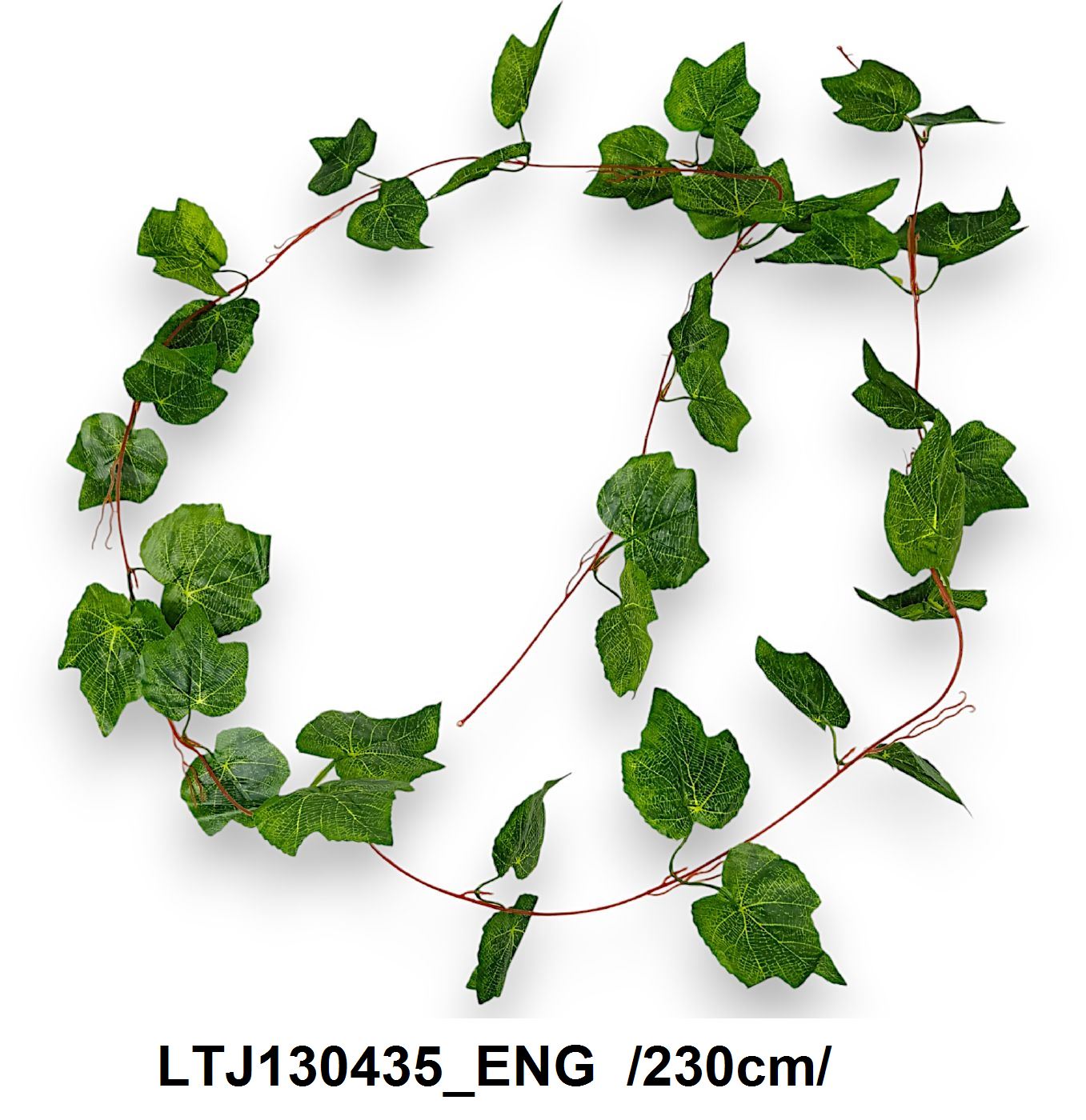 Juhar leveles girland 36 levéllel /230cm/