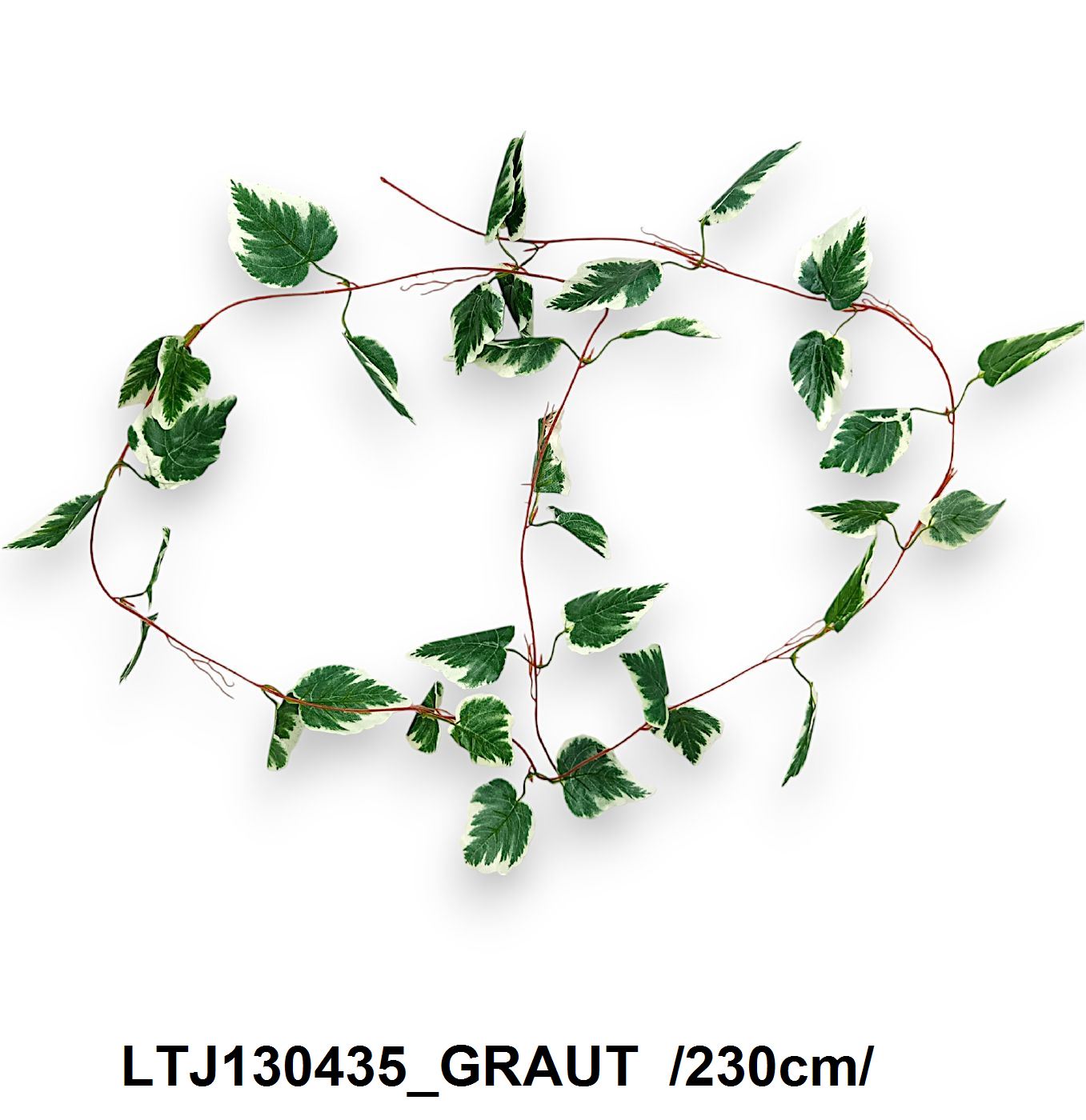 Juhar leveles girland 36 levéllel /230cm/