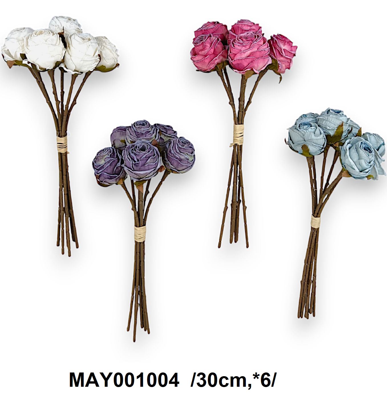 Hervadt rózsa köteg /30cm,*6/