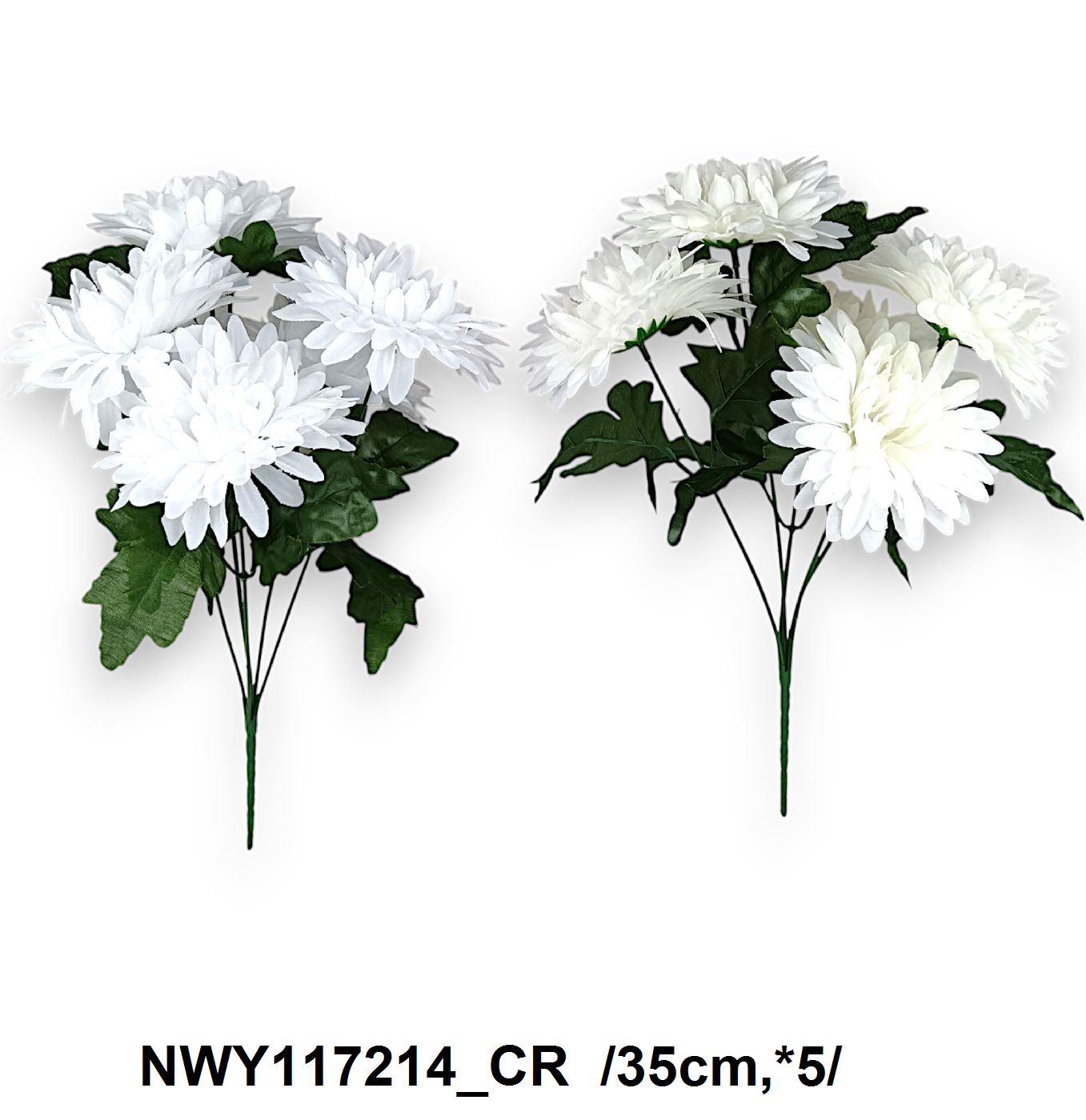 Laposfejû krizantém csokor /35cm,*5/