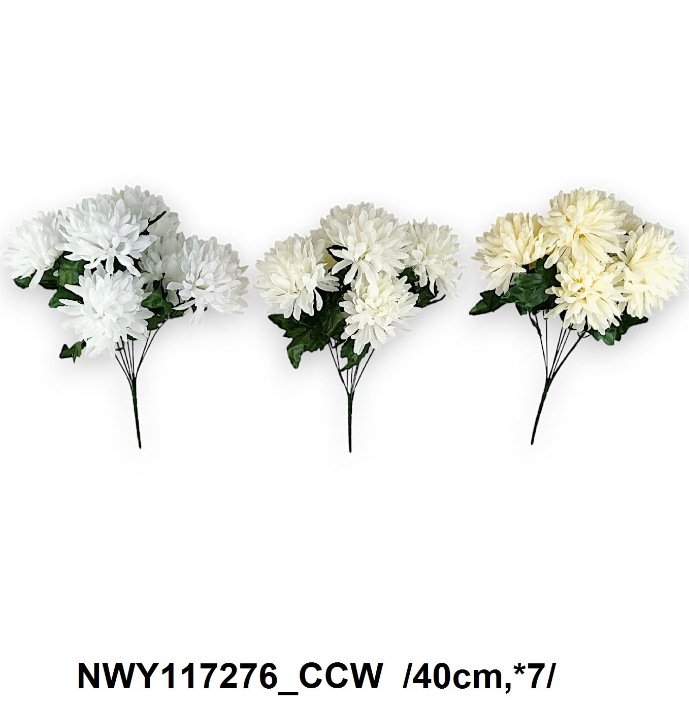 Hegyesszirmú félgömb krizicsokor, 5 rétegû /40cm,*7/