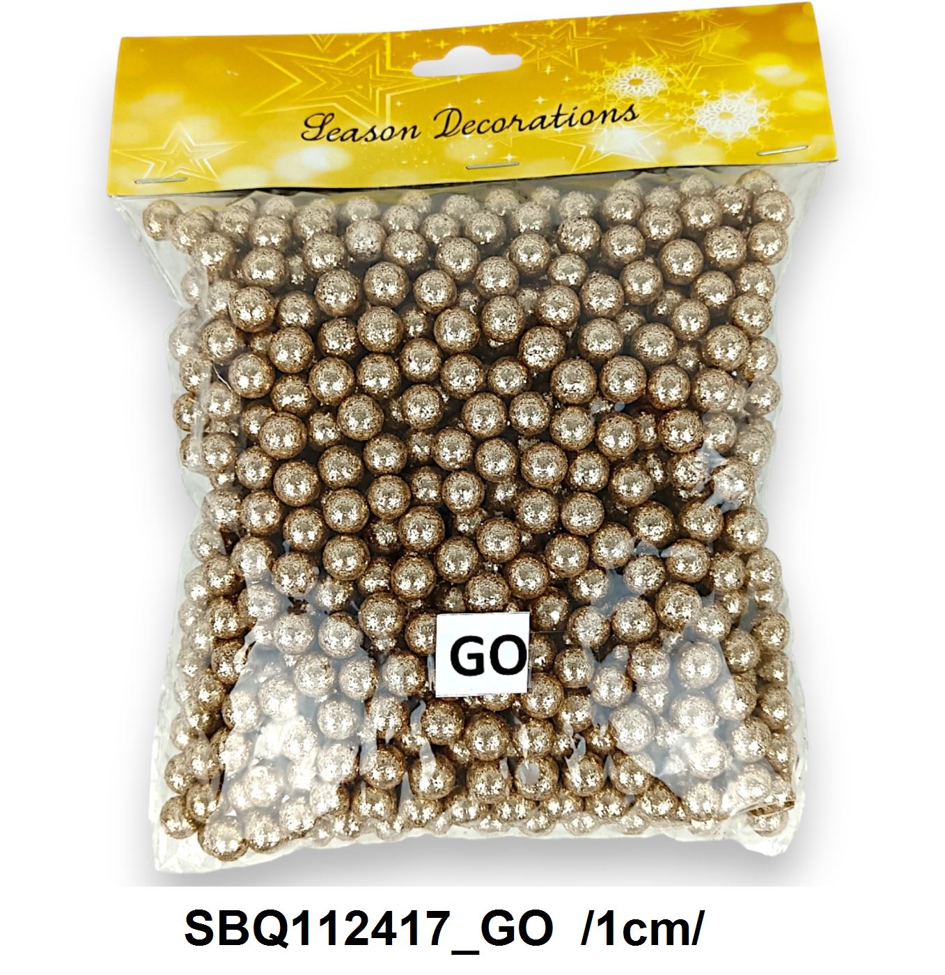 Glitteres golyók, 50 gr /1cm/
