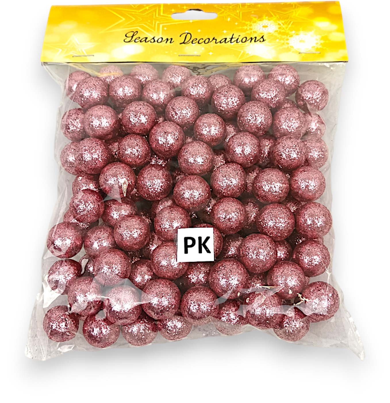 Glitteres hungarocell golyók, 30 gr /2cm/