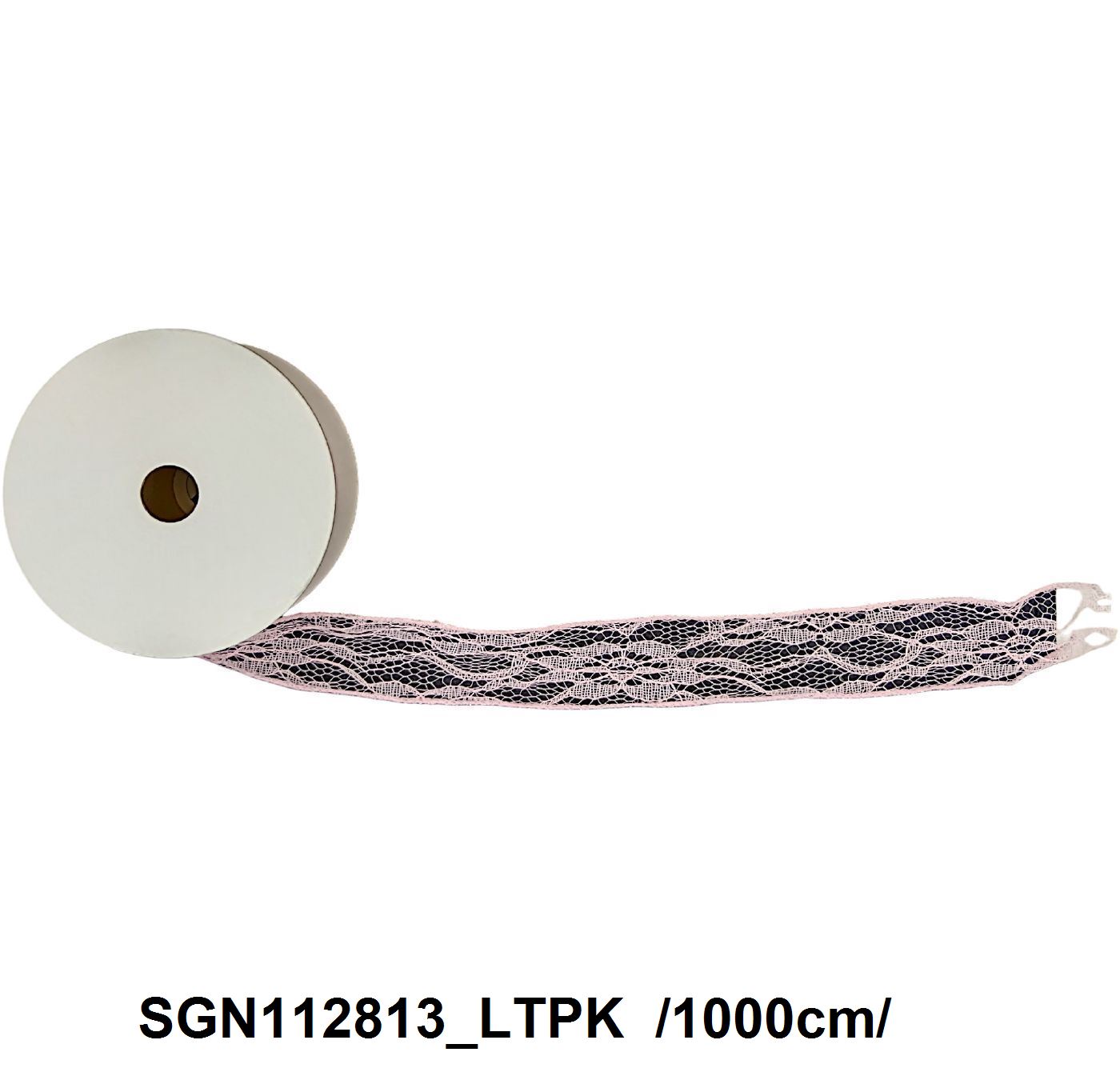 1000cm Y csipke szalag drótos széllel tekercsen