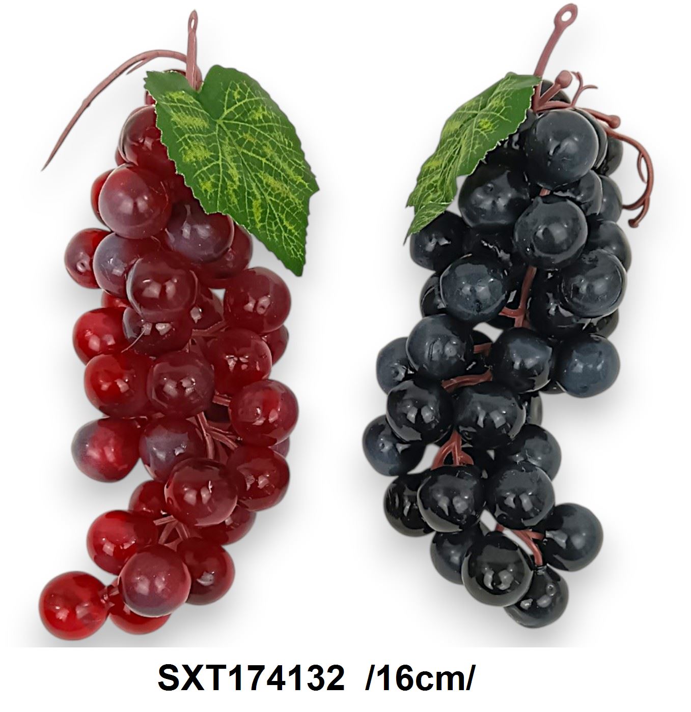 Szõlõfürt levéllel /16cm/