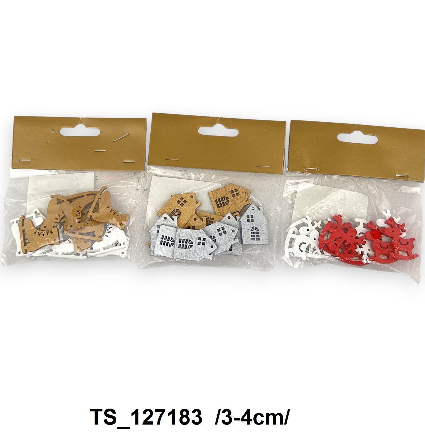 Áttört, öntapis fafigurák  /3-4cm/