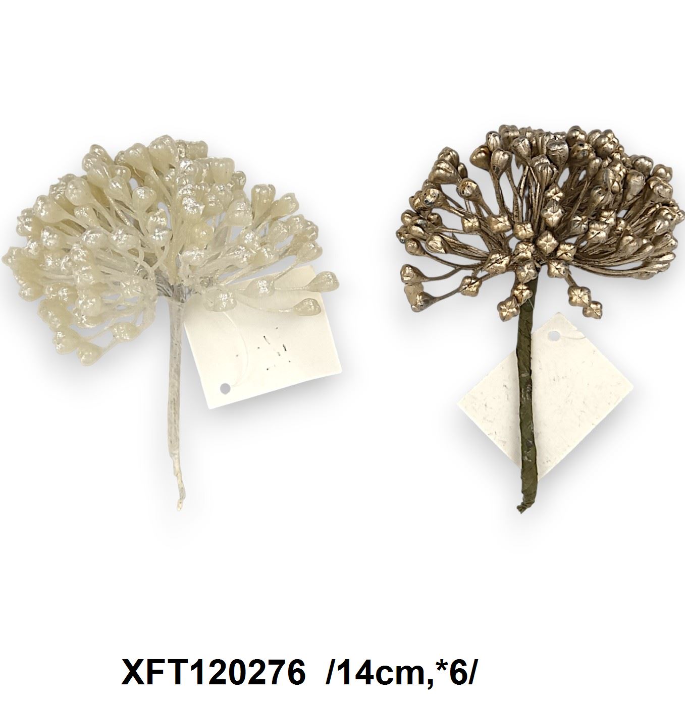 Glitteres, metál gumós pick /14cm,*6/