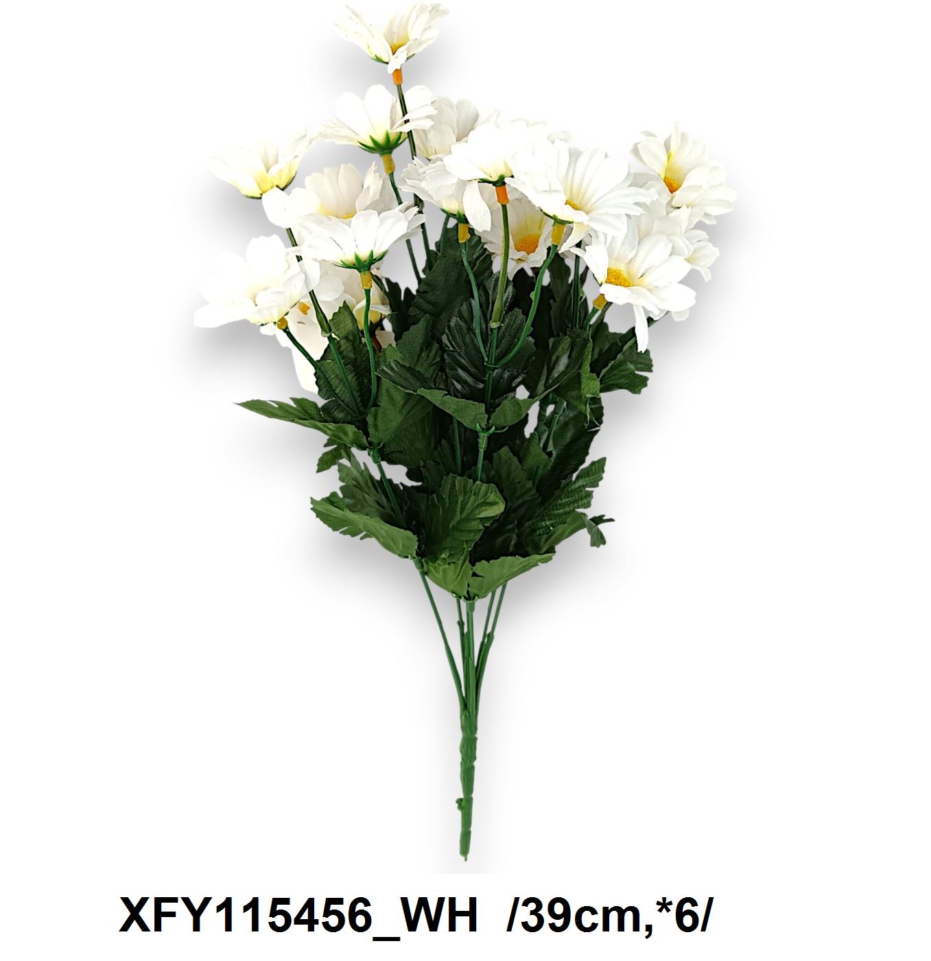 Margaréta csokor, 18 fejjel /39cm,*6/