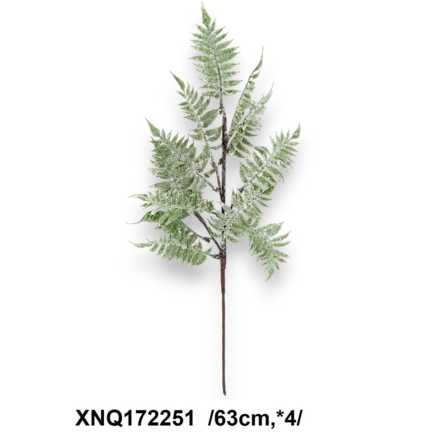 Flokkolt páfrányleveles ág /63cm,*4/