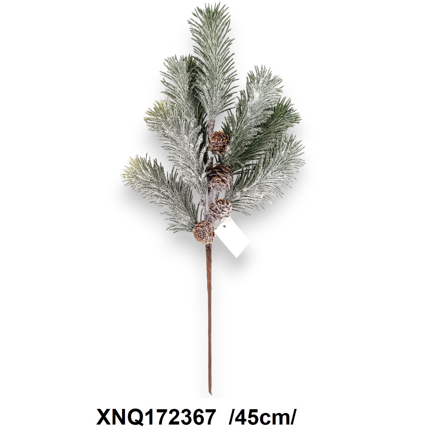Flokkolt fenyõág tobozokkal /45cm/